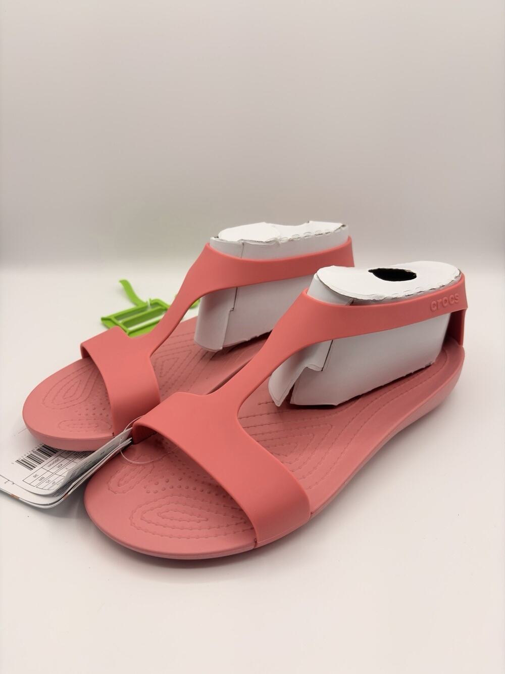 CROCS Serena Strappy Sandals Womens Sz 9 Pink Coral Matte Finish 205469 NWT